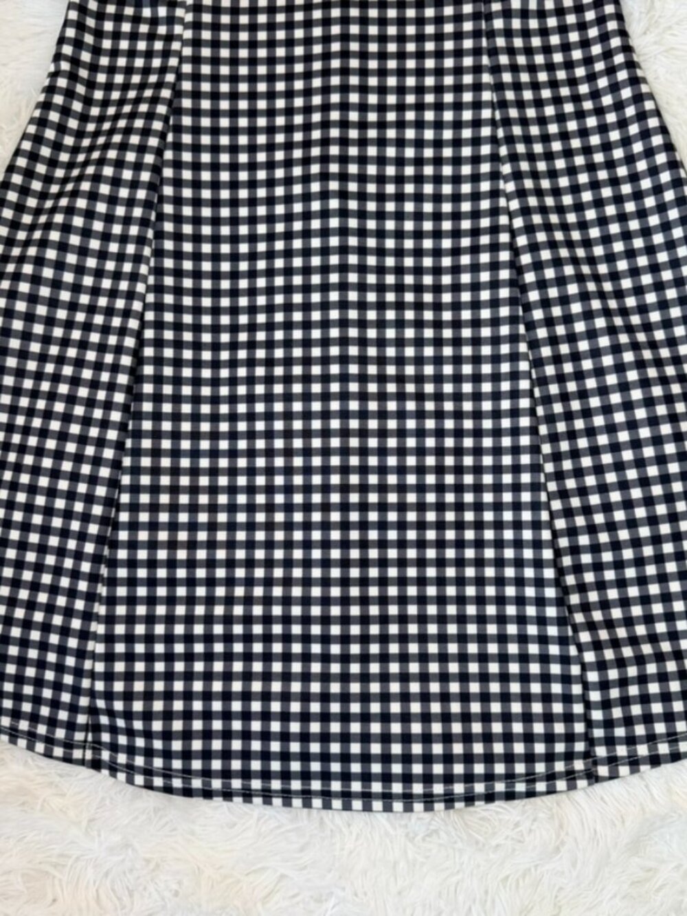 Wednesday Dark Academia Gingham Mini Dress Gothic Coquette Collar XS - Picture 8 of 11